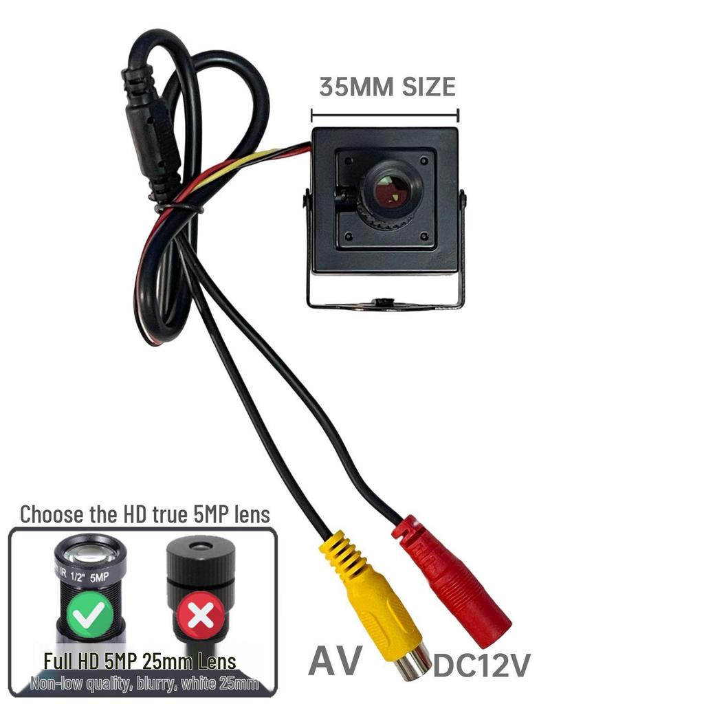 25MM Ultra-Narrow FOV Russian HD Analog 1200TVL RHD Overtaking Camera with BNCAV Connection