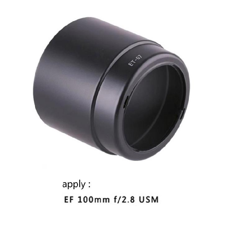 Protective Lens Shade for EF 100mm F/2.8 Macro Lens Mount Minimizes Scattered Lights and Prevents Fingerprints