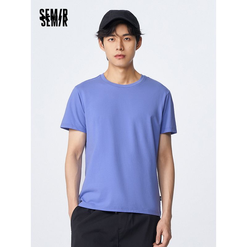 

Senma Easiest for Match round Neck Fit White Trendy Short Sleeve T-shirt Shallow camel 50025 175/92A/L