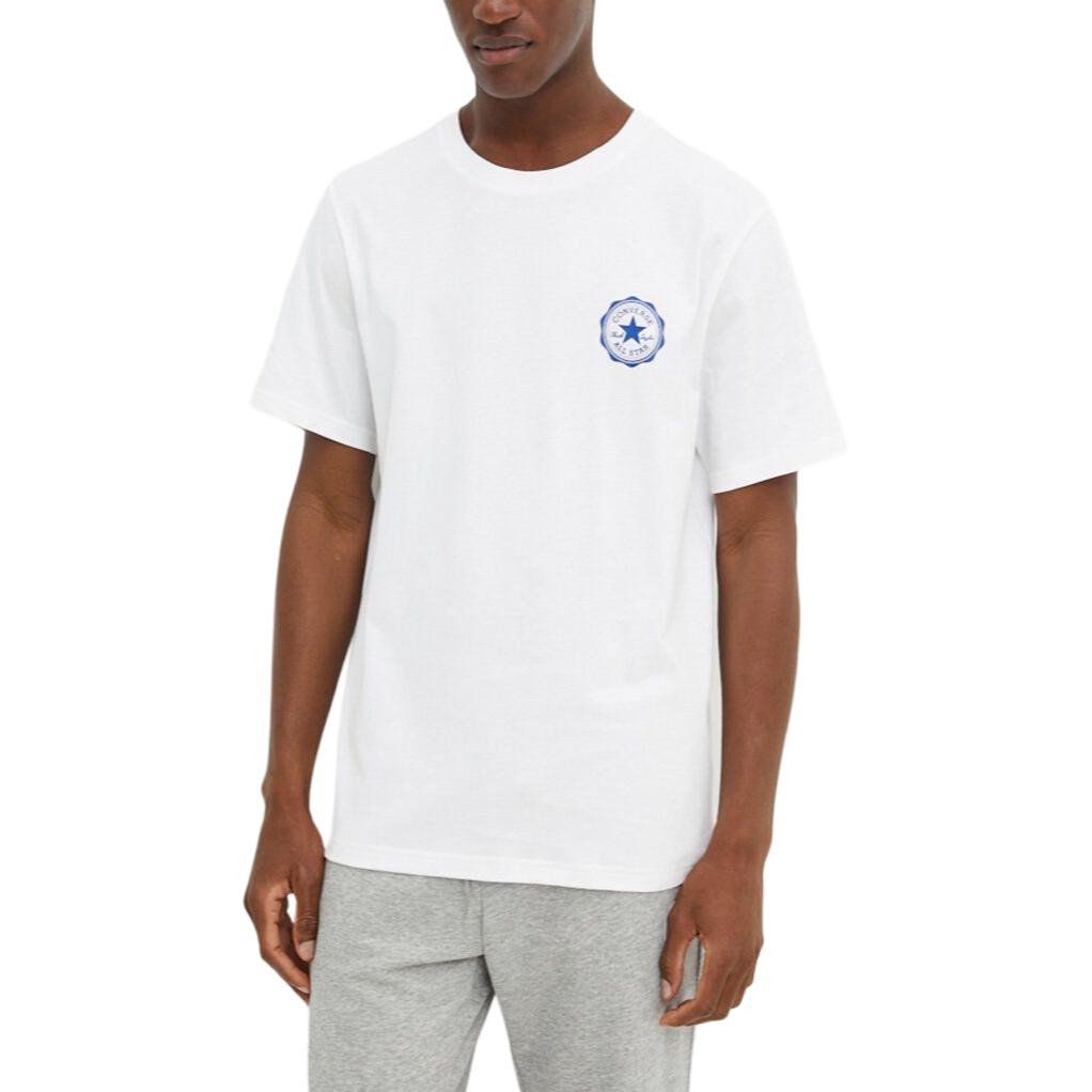 Converse T Shirts Men s White Crew Neck Thin 10026700-A02 S