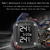 M5 Motocyklový TPMS Bezdrátový Motocyklový Motocyklový Systém Monitorování Tlaku v Pneumatikách s 2 Externími Senzory 5 Metod Alarmu
