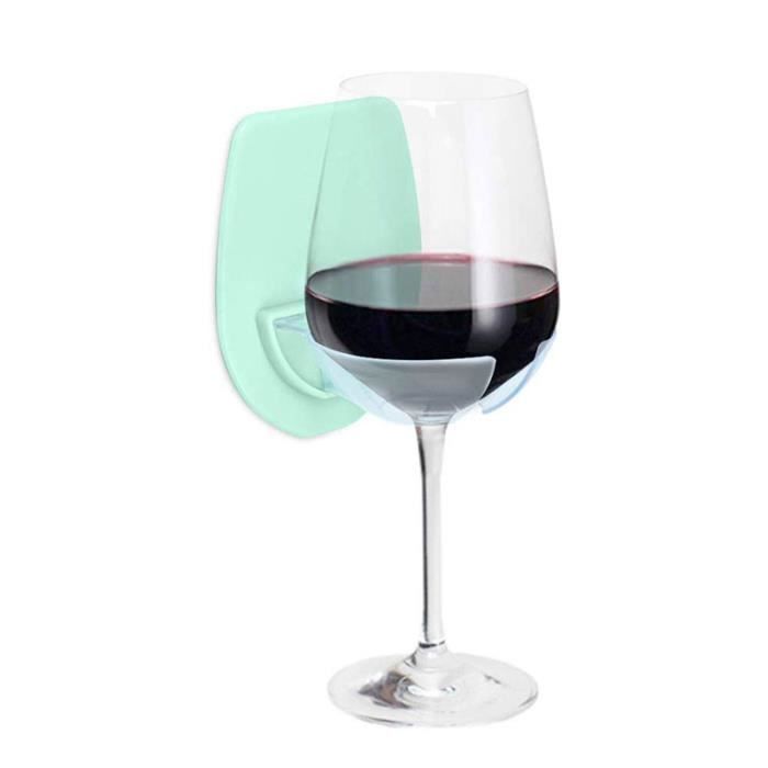 Porte-verre à vin - SHOP-STORY - Vert - Plastique - 1 pièce - Non compatible lave-vaisselle