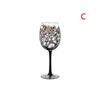 (C)Four Seasons Trees Wine Glasses Goblet Creative Printed Glass Cup For Wine Beer