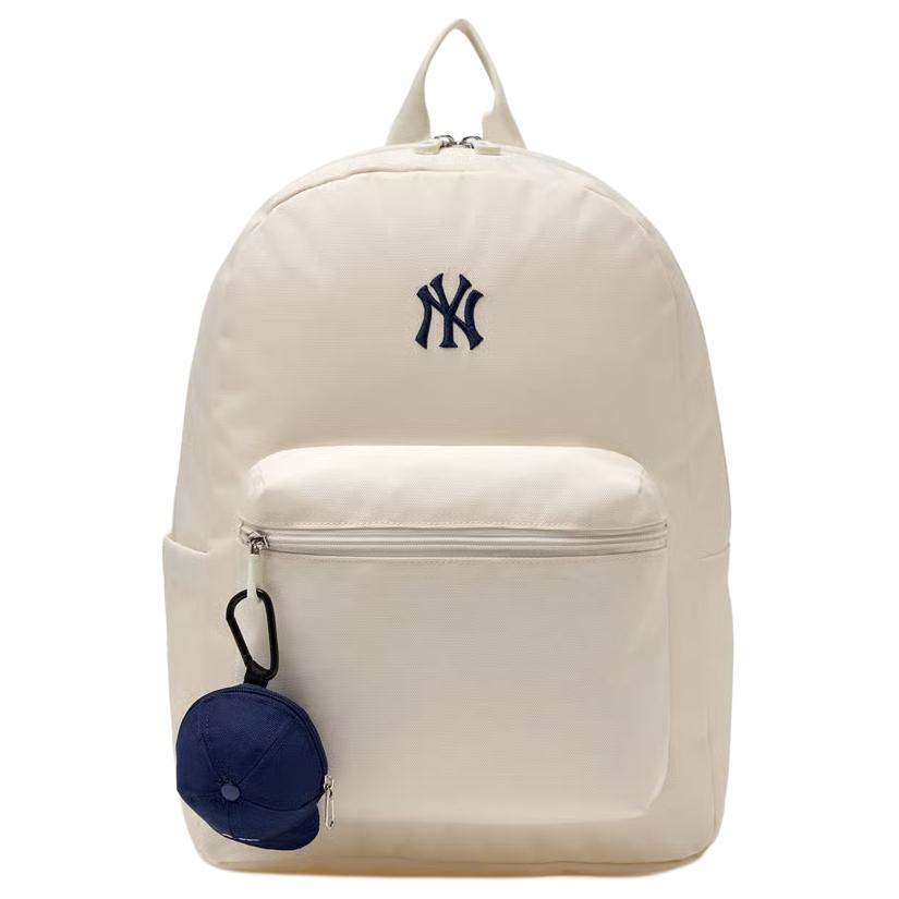New MLB New York Yankees Polyester Backpack Regular Unisex White 7ABKB0D5N-50CRS