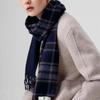 Daks Unisex Dark Gray Check Cashmere 100  Reversible Muffler Dbmu4f706g2