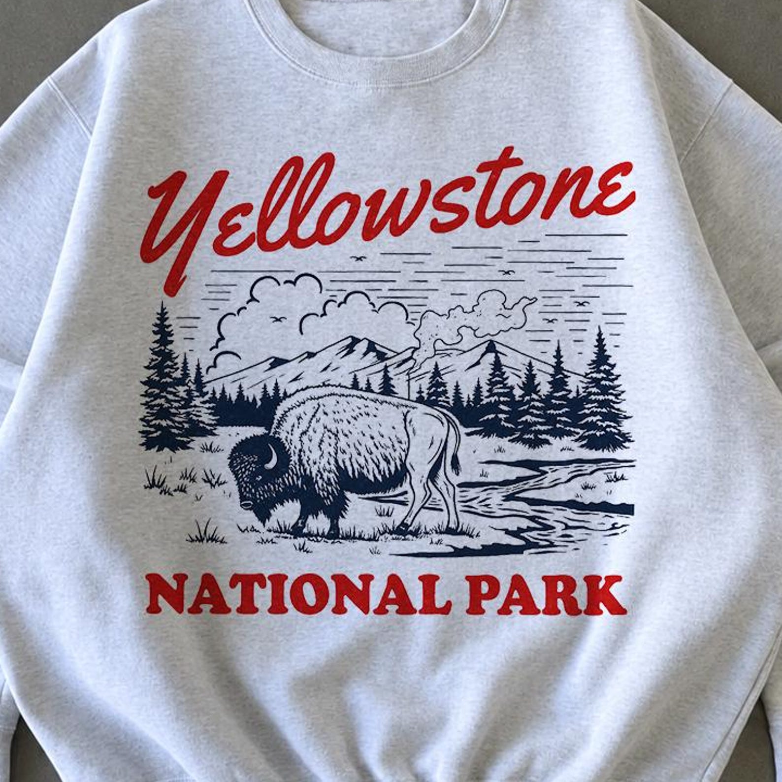 Yellowstone National Park Shirt, Vintage Bison Graphic Tee, Retro National Park T Shirt, Wildlife Nature Lover Gift, Western Adventure Shirt 3XL