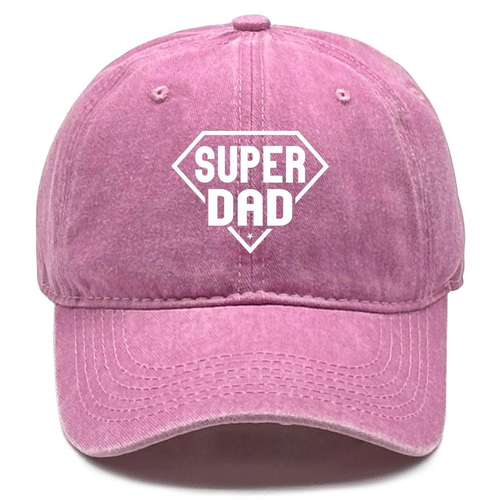SUPER PAPA" Aufdruck Snapback Sonnenhut, Vatertag Damenmütze Trendige Ganzjahres-Einfarbig Sonnenschutz Verstellbare Baseballkappe
