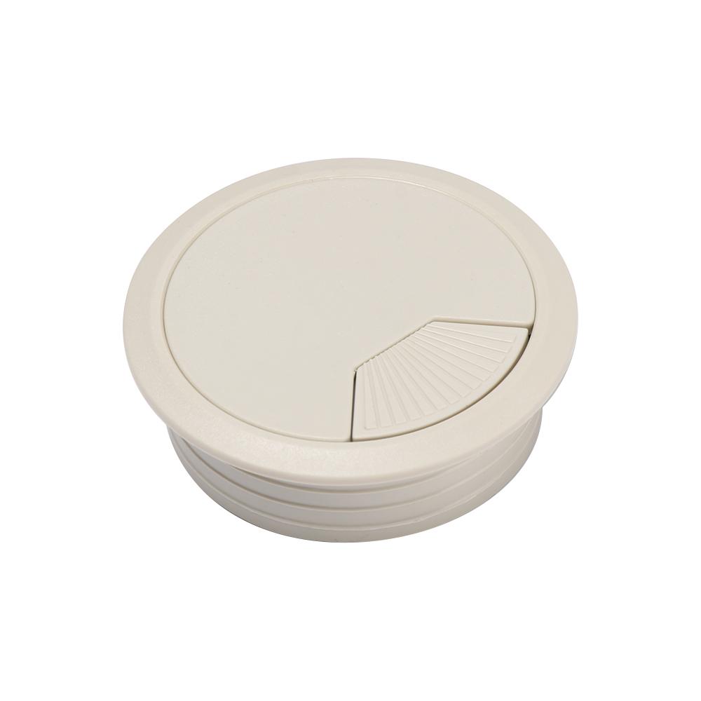 60/80mm Desk Table Plastic Cable Hole Cover PC Computer Desk Round Wire Tidy Grommet Cable Organizer