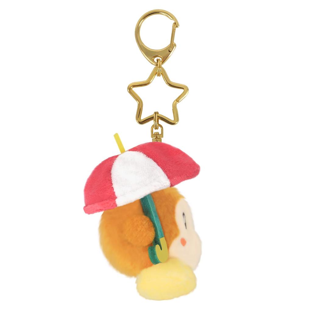 Kirby of the Stars Mini Mofu Mascot Keychain Parasol Waddle Dee Plush Toy [Sanei Boeki]