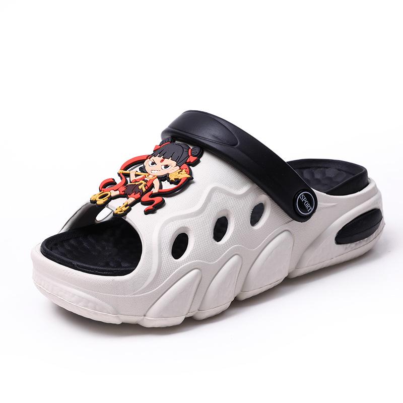 Nezha Children s Eva Summer Cartoon Sandals - Non-Slip Soft Sole for Boys & Girls 30