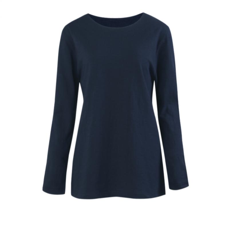 Shop Women Slab Spring LighTweighT Round Neck Solid T shirT Dai Wsh 1001 Gray