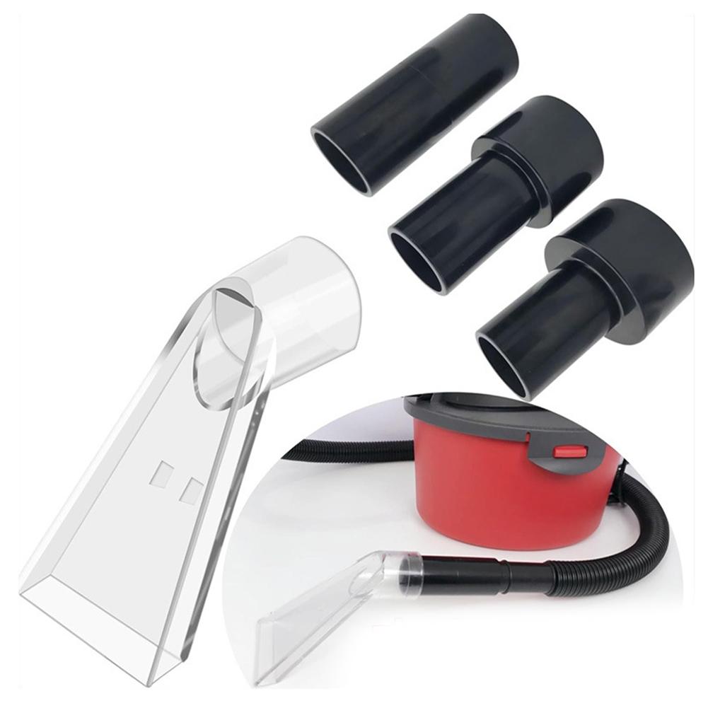 Transparent Swivel Head Vacuum Nozzle Kit With Large And Small Clear Tips And Adapters For Carpet And Upholstery Cleaning