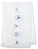 Kontex Imabari Hagoromo Gauze Face Towel with Moonlit Owl 33 x 95cm Design, Blue, Approx.