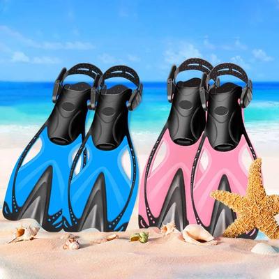 Schwimmschnorchelflossen für Kinder, verstellbare Schnallen, Schwimmflossen aus Silikon, Tauchschuhe, Schwimm- und Schnorchelausrüstung