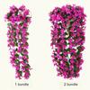 Silk Violet Wall Hanging Artificial Flower Rattan Garden Simulation Fake Vine Home Decor Wedding Indoor Outdoor