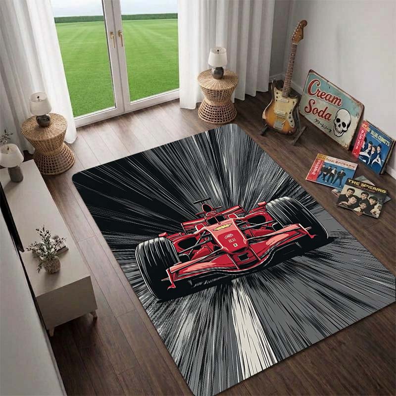 Racing46 Motorcycle Rug, Floor Mat for Computer Chair, Doormat,Living Room Rug, Bedside Carpet