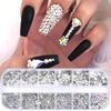 Ženy Fashion Crystal AB Rhinestones Nail Art Drahokamy, Nail Art Nástroje na nehty, Řemeslo