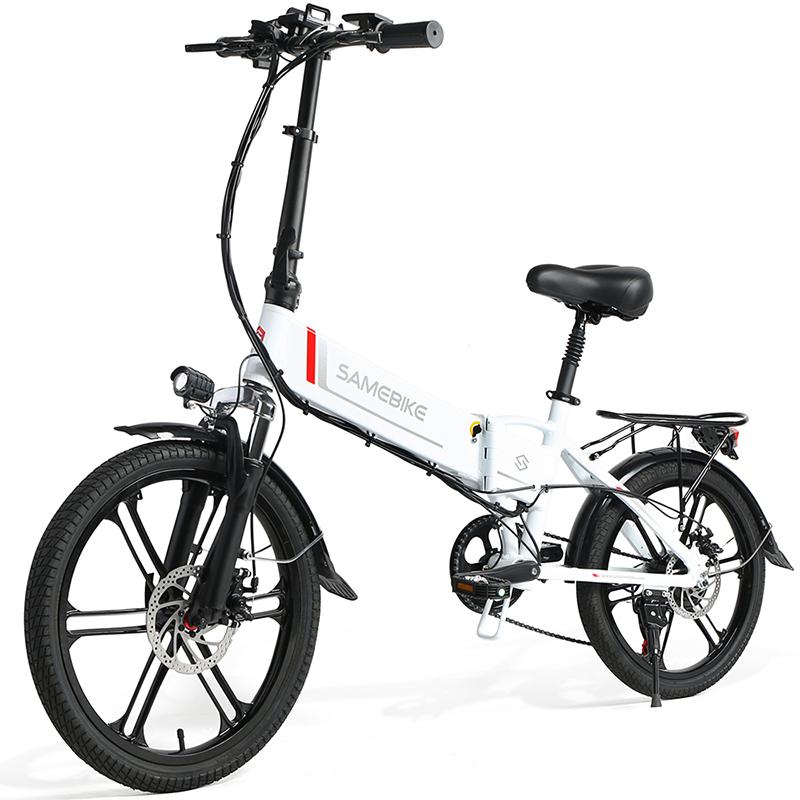 SAMEBIKE 20LVXD30-II Electric Bike 20" Folding Electric Moped Bike 350W Motor 48V 10Ah Battery