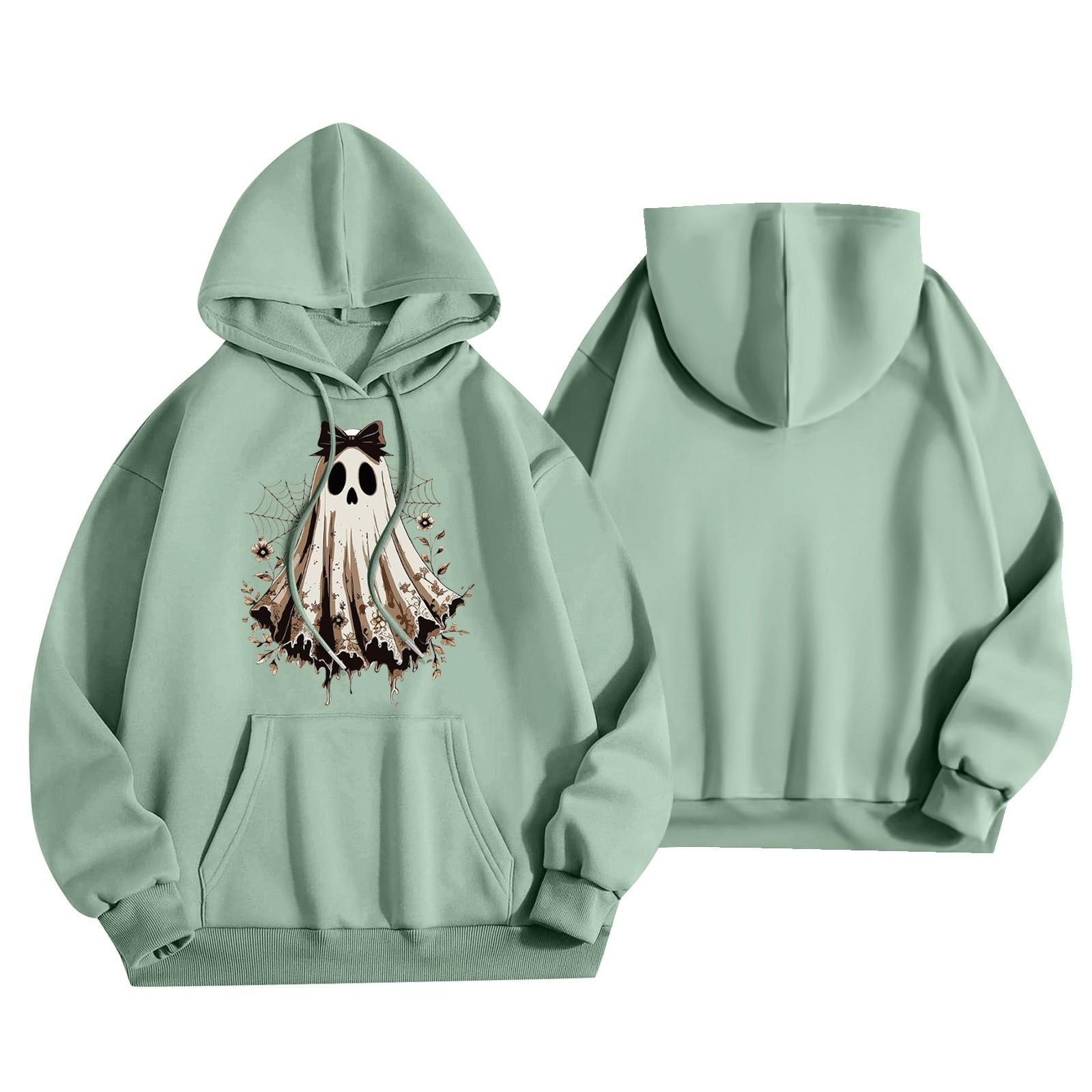 

Женский модный легкий пуловер с длинным рукавом и карманами, худи с принтом XXXL