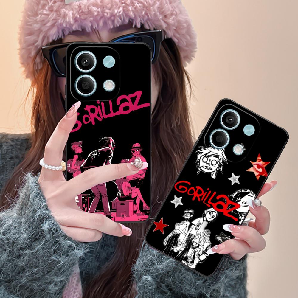 Mobile Gorillaz Phone Case for Xiaomi Redmi Note 14 13 12 11 A5 3 2 1 Pro Plus 4G 5G Colour Printing Pretty Cellphones Cover