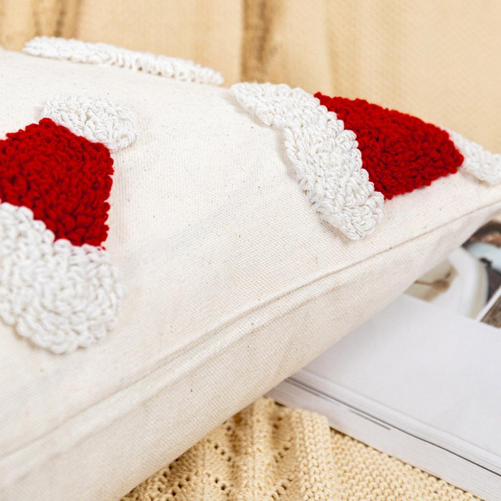 Holiday Cheer Pillow Case Winter Home Decoration Soft Cotton Fabric Cushion Case Christmas Home Sofa Enhancements