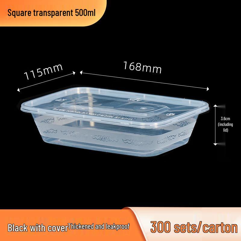 Yipan Disposable Rectangular Wheat Straw Meal Prep Containers