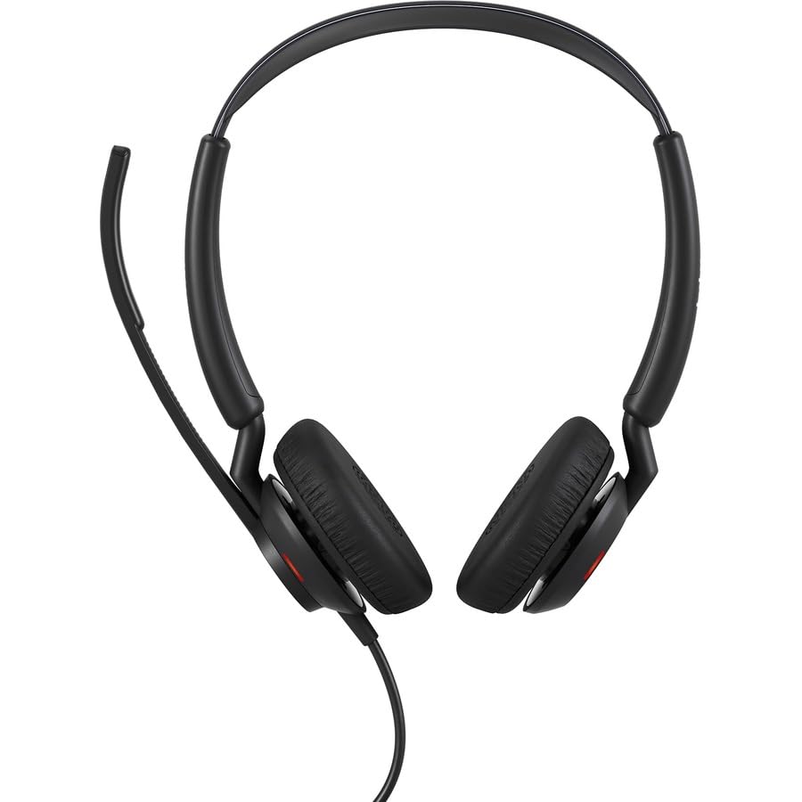 Jabra Engage 50 II Wired Stereo Headset with Link Call Control, Noise Cancelling, 3-Mic Technology, USB-A Cable, Ultra-Lightweight, MS Team