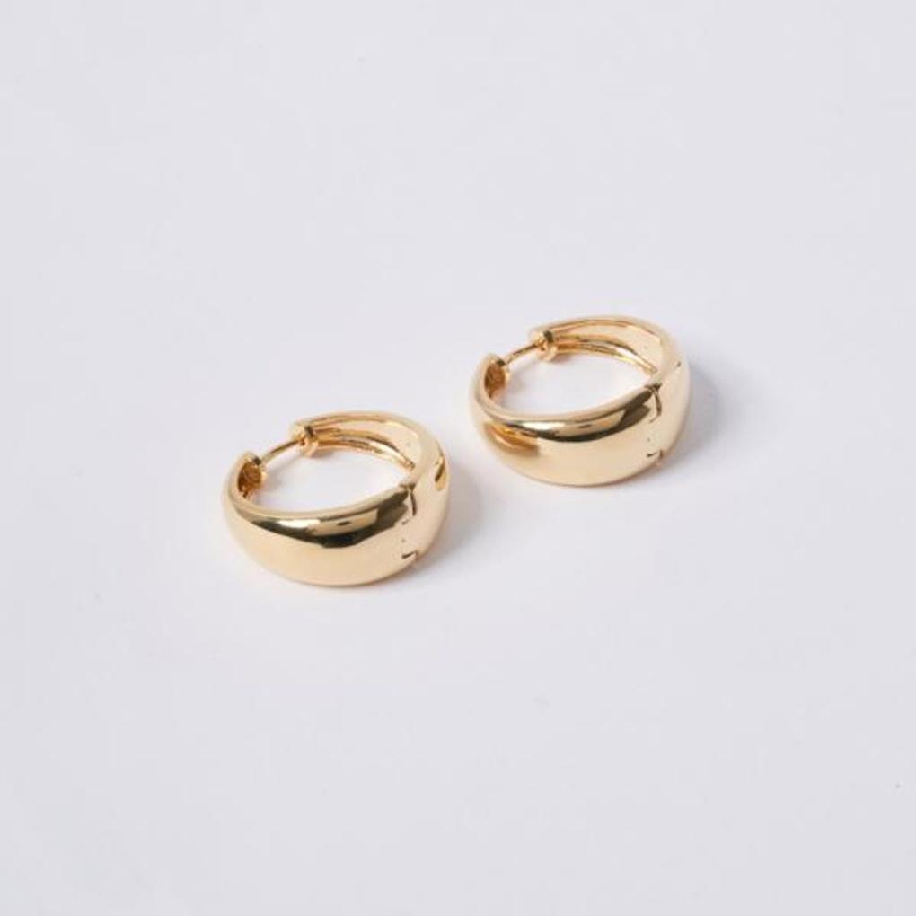 [POPTS] Chunky Basic Round One-Touch Earrings OTE122525RYN