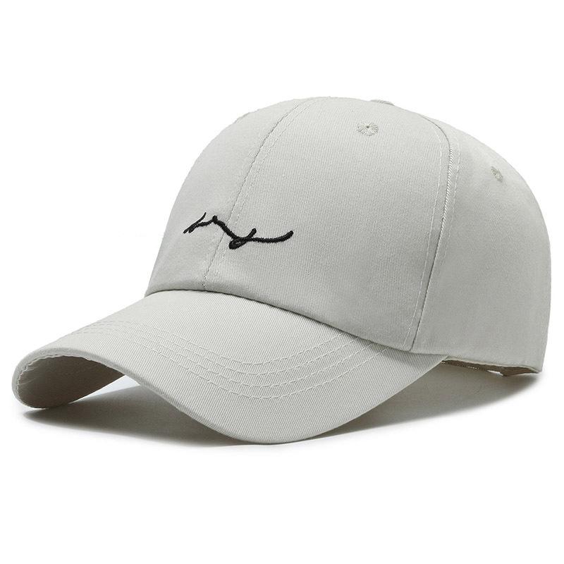Hat Men's and Women's Embroidered Baseball Cap Cap Cap Korean Version Casual Fashion Outdoor Versatile Simple Fishing Visor