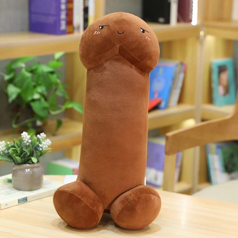 30-90CM Long Lifelike Penis Plush Toy Stuffed Dick Trick Doll Real-Life Penis Expressions Plush Pillow Sexy Toy Lovers Gift