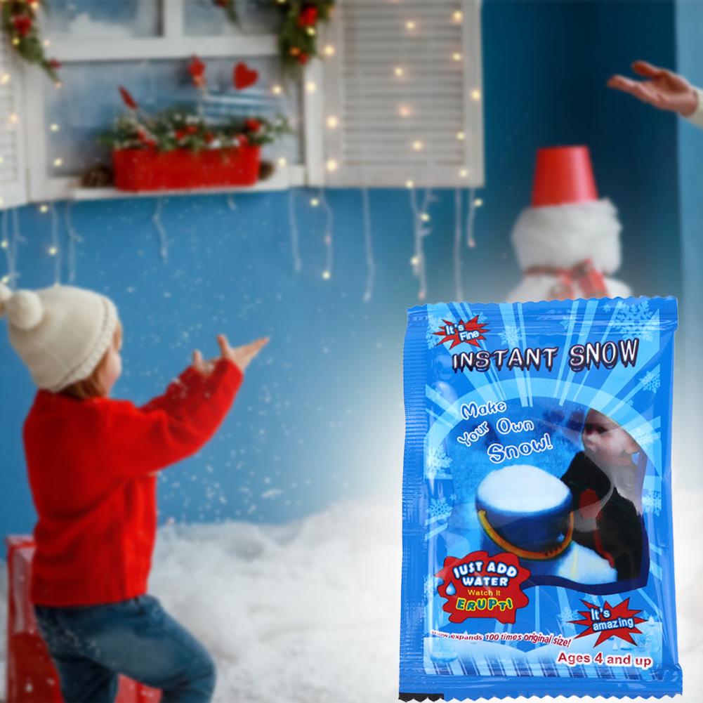 Magics Snow Powder Create Fluffy Fake Snow Powder For Crafts