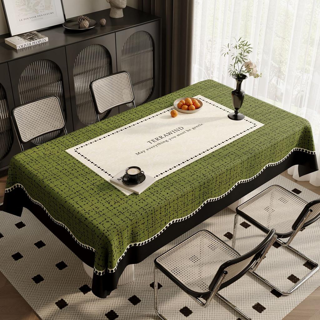 Minimalistischer Esstischdecke: Wasserdichte, Fettbeständige, Nicht abwaschbare, Hitzebeständige Tischdecke; Leicht Luxuriöse PVC Kaffeetischdecke