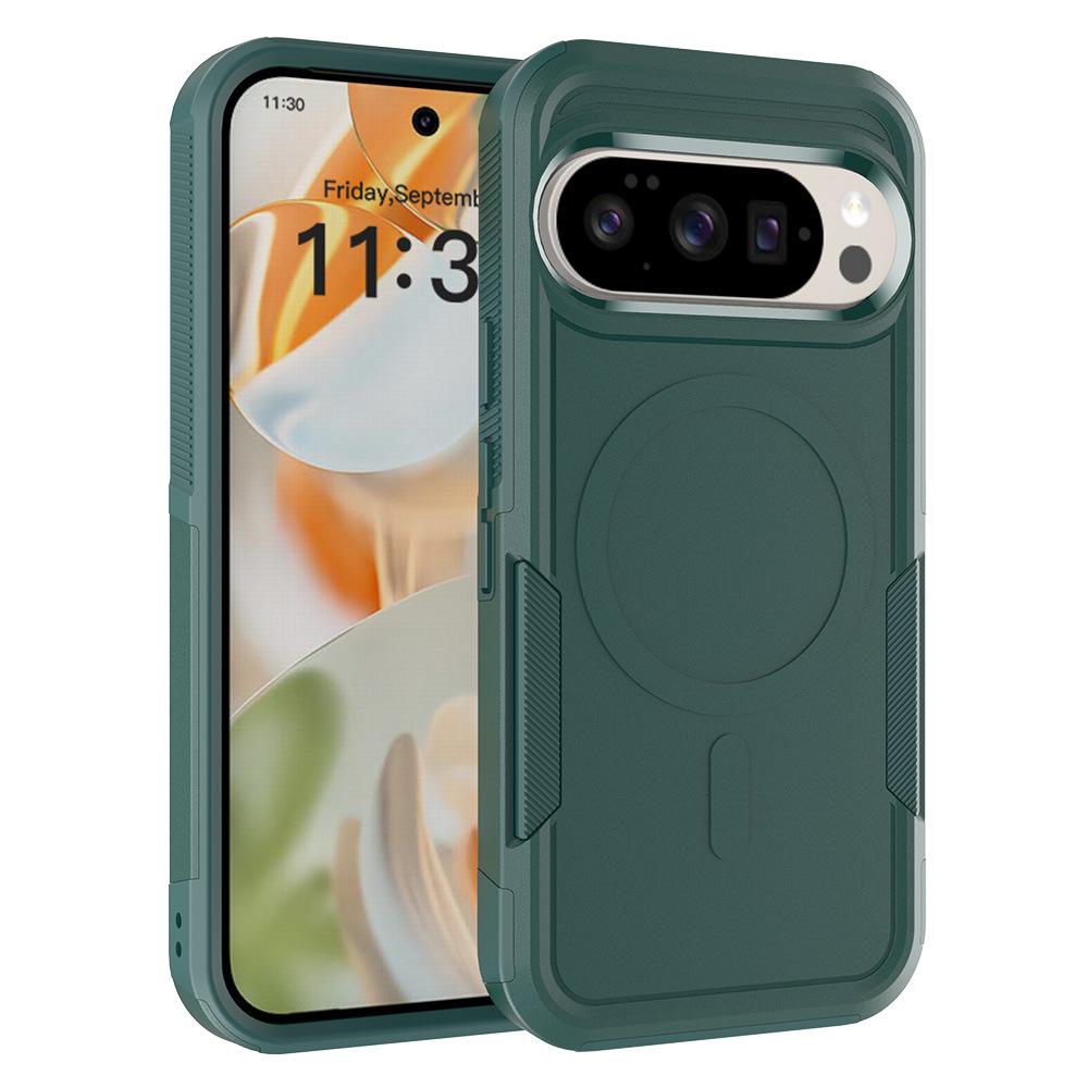 Military Grade 2-IN-1 Shockproof Case For Google Pixel 10 Pro XL 9 8 8A 7 7A 6 6A Magnetic Charge Heavy Duty Armor Rugged Cover