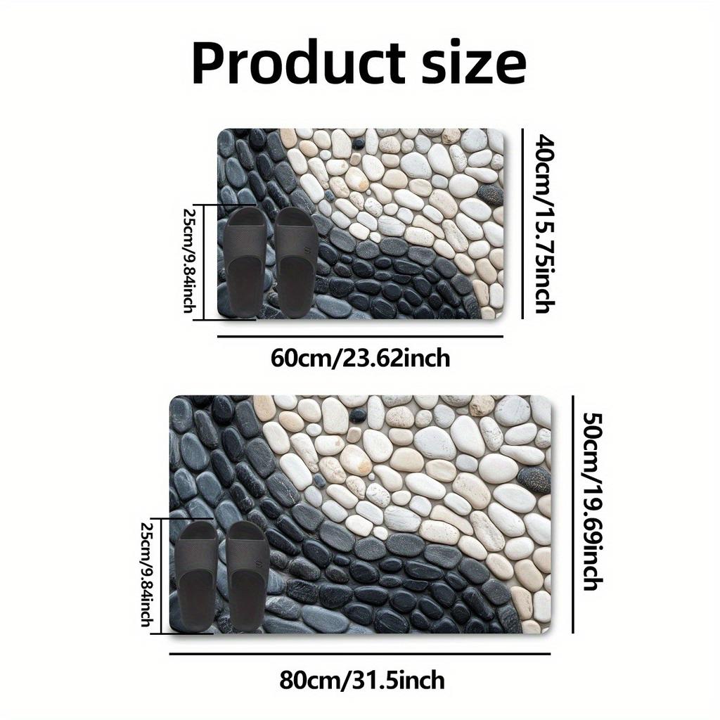 Kieselgur Fußmatte Wasseraufnahme Badezimmer Fußmatte Badezimmertür Fußmatte Stein Eingangstür Rutschfeste Matte
