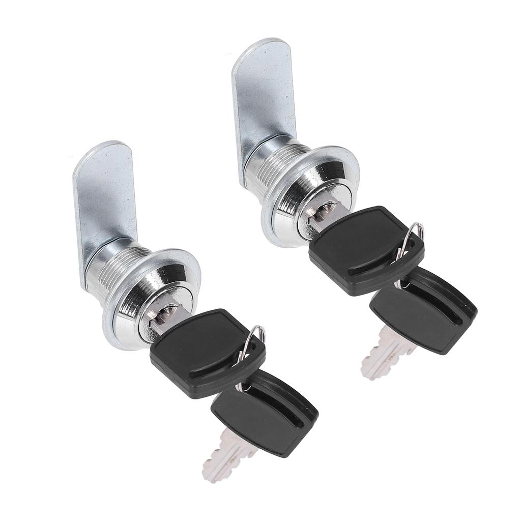 2pcs Cylinder Cam Locks RV Compartment Lock Keyed Alike Cam Locks Tool Box Replacement Hardware