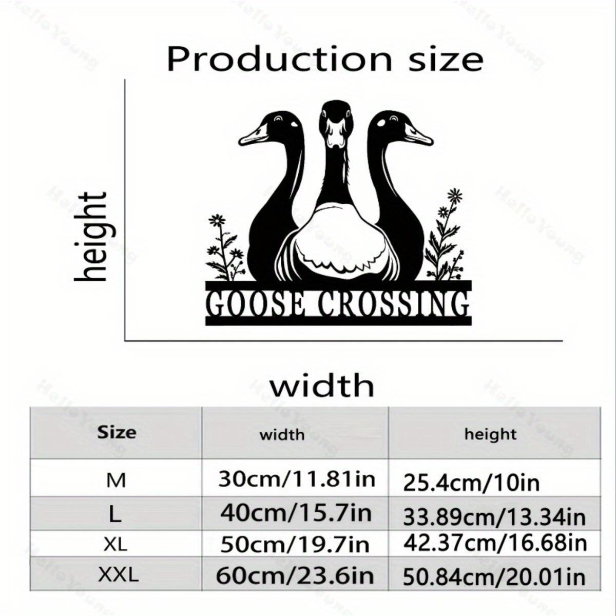 

Customizable Duck Silhouette Metal Sign Hollow Out Wall Art Hot Sale for Home Kitchen Garden M чёрный