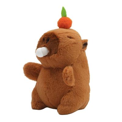 Clearstone Capybara Plush Keychain Chabimaru Nose Lantern 18.5cm Brown