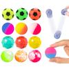 100pcs Mini Colorful Bouncy Balls Children Party Favors Elastic Jump Balls Toys Float Ball Egg Twisting Machine Toy for Kids TMZ