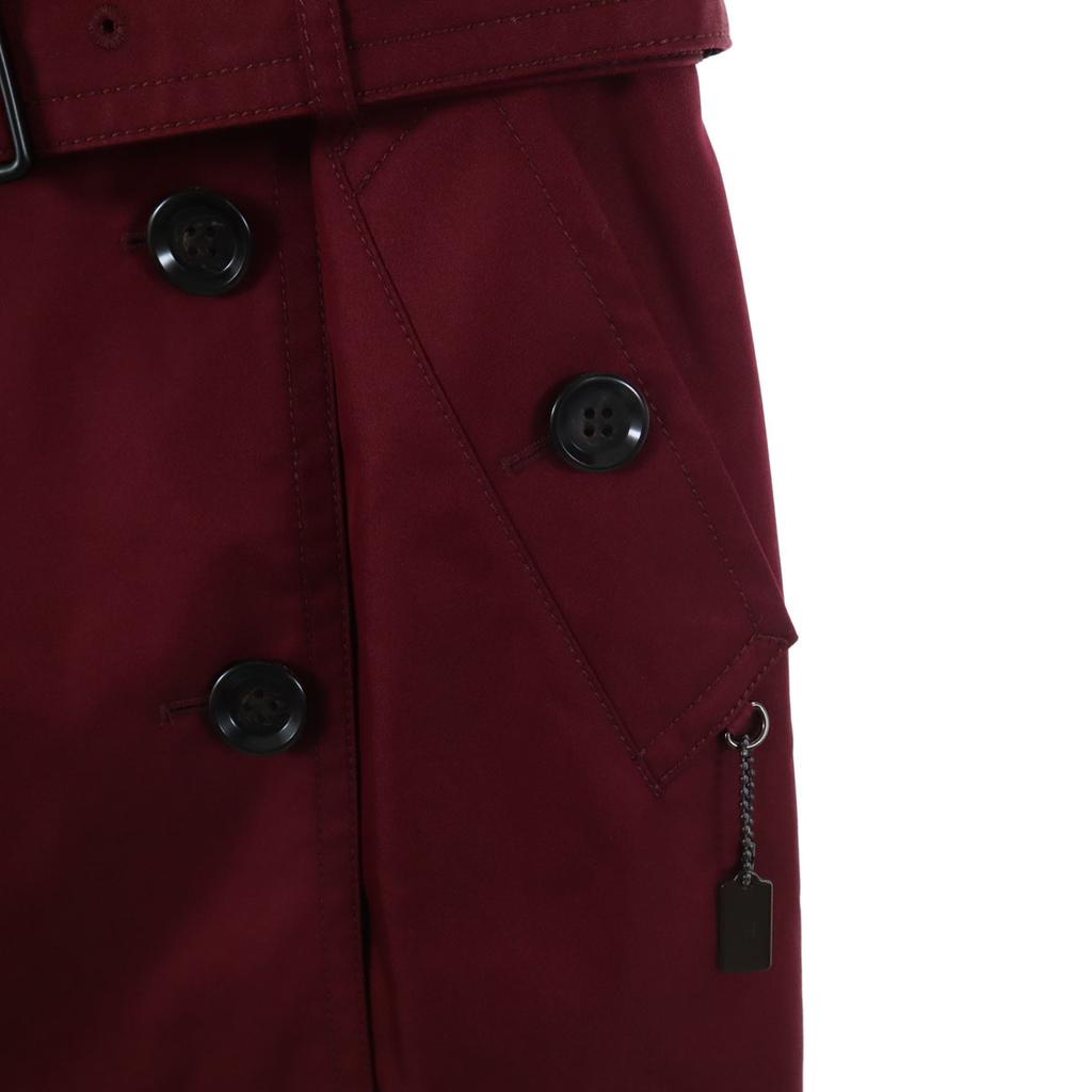 COACH trench coat XS Burgundy With cover Women Used