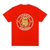 Unisex Crew Neck Short Sleeve T Shirt I Choose Violence Cute Duck Knife Circular Letter Skull Print Funny Casual Summer Tee Top