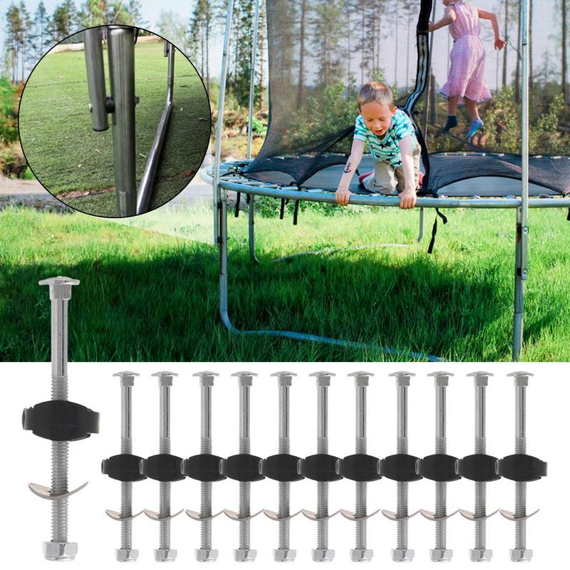 Trampoline Hold Downs Trampoline Bolts And Nuts Replacements Anti-Falling Tools 12X Stabilization Nuts For Carport Awning Poles