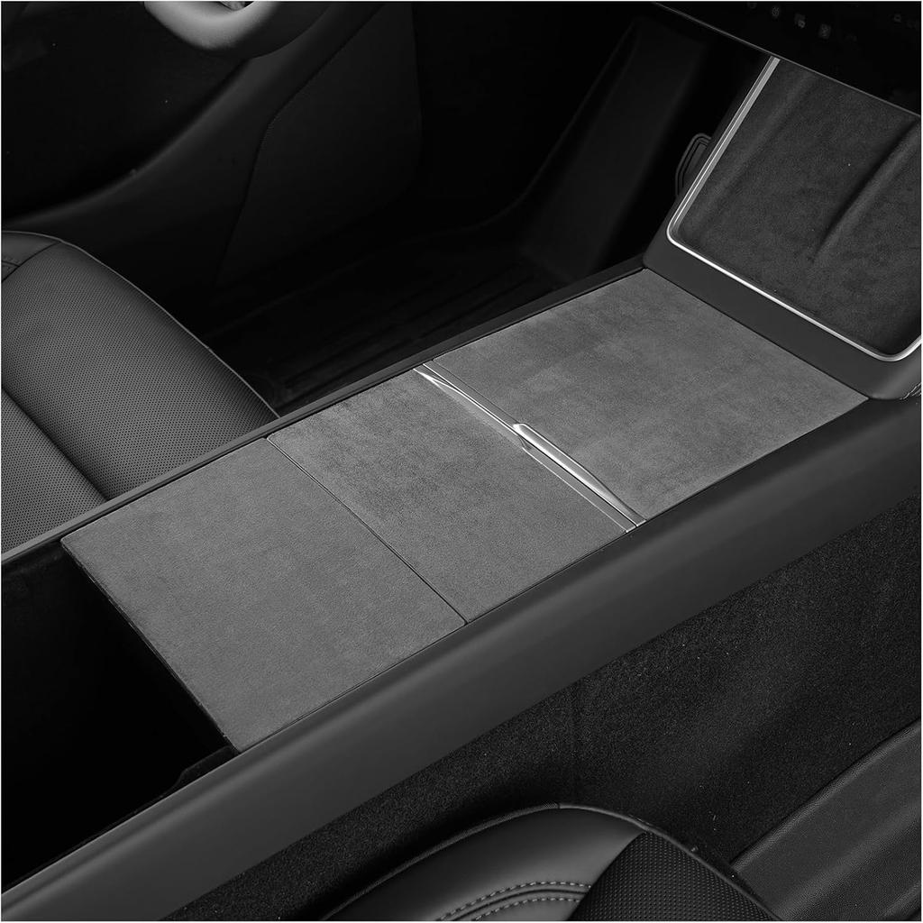 Center Console Silicone Wrap Kit for Tesla Model 3 2024-2025 / Model Y 2025, Tesla Center Console electrostatic adsorption Cover for Model 3/Y