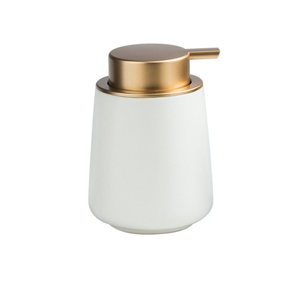 

Легко нажимаемые дозаторы мыла с помпой Керамический косметический контейнер Высококлассная бутылка для лосьона/мыла Дом White-Matt
