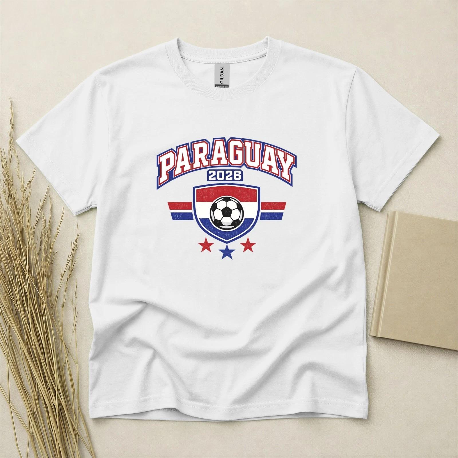 Paraguay 2026 Football Fan T Shirt Soccer Supporters Gildan Cotton Family M
