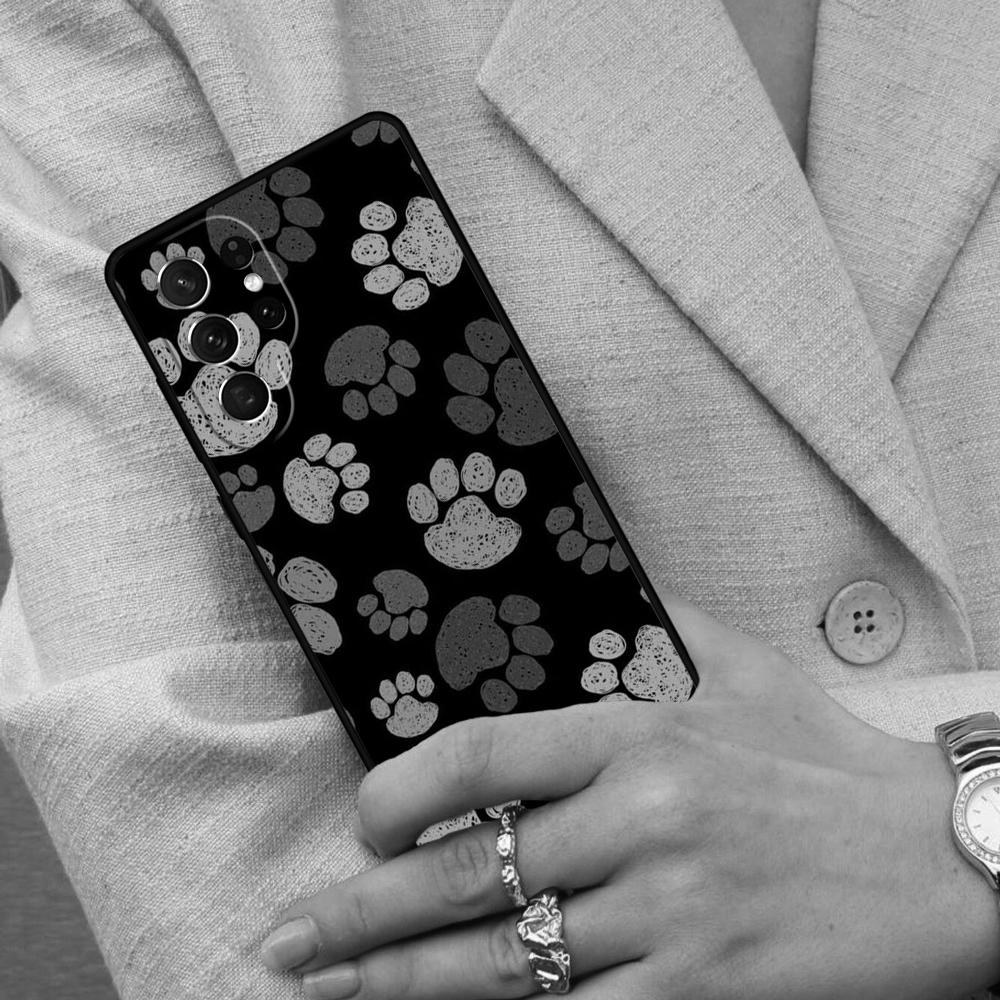 Dog foot print Paw Colorful Pattern Cell Phone Case for Samsung Galaxy S26 Ultra S25 S24 S23 S22 S21 S20 Note10 Cover