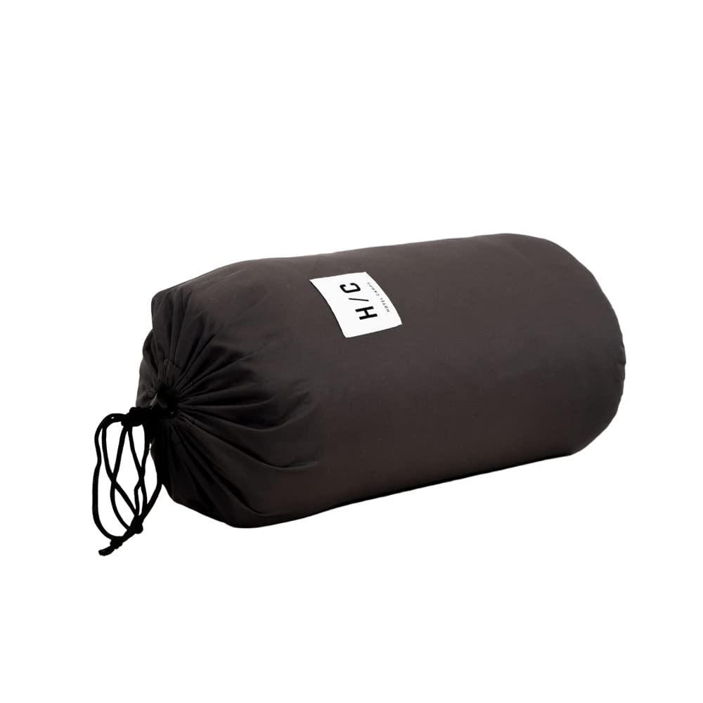 HOTEL CAMPS Cot Insulated Aluminum Can Be Used as a Fully Washable Cover, Boa, 3-Layer Sheet, Reversible, Blanket, (Black)