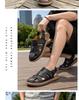 Men's Casual Large Size Lightweight Beach Sandals with Handmade Stitching