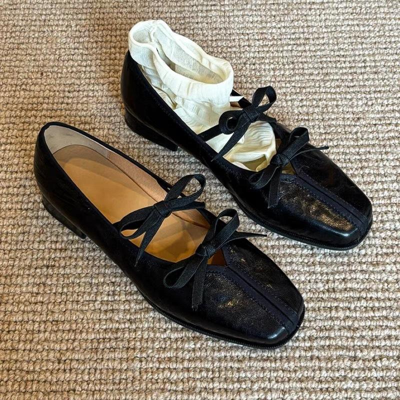 

New French Ballet Shoes Women s Soft Sole with Skirt Retro Mary Jane Shoes Bow Flat Shoes 40 темно-коричневого