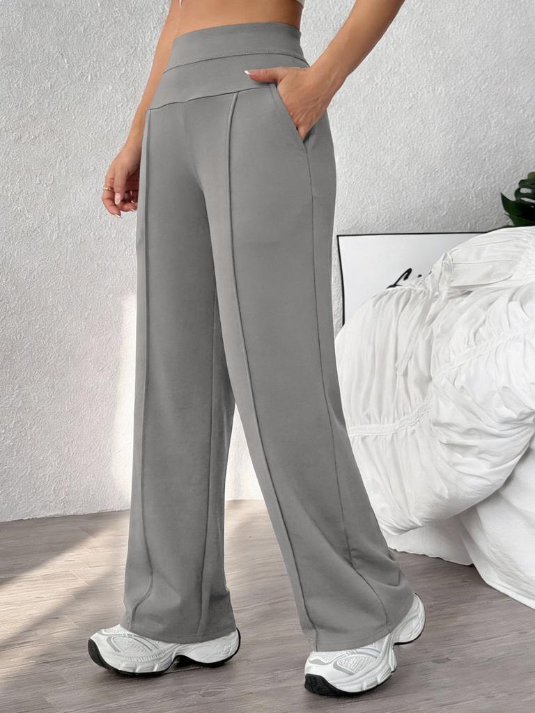 Straight Leg Sports Pants for Women, New Loose Quick Drying Pilates, Running Training Yoga Pants Fitness Suit