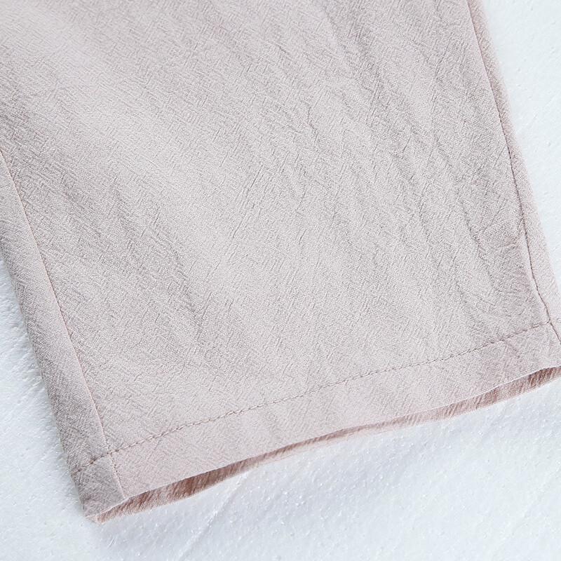 XUEXI Women's Loose Cotton Linen Cropped Pants